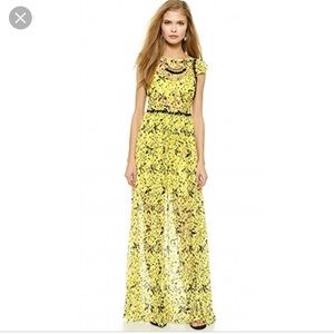 Free People Cherry Blossom Maxi Dress - Lemon